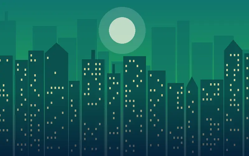 Illustration of the Ahmedabad skyline