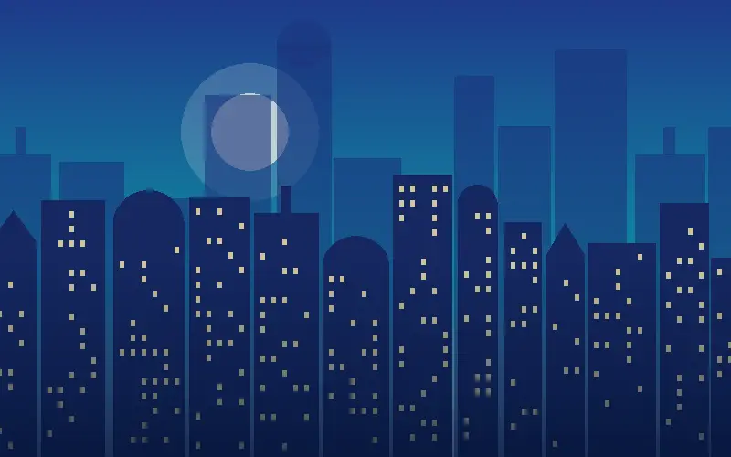 Illustration of the Delhi skyline
