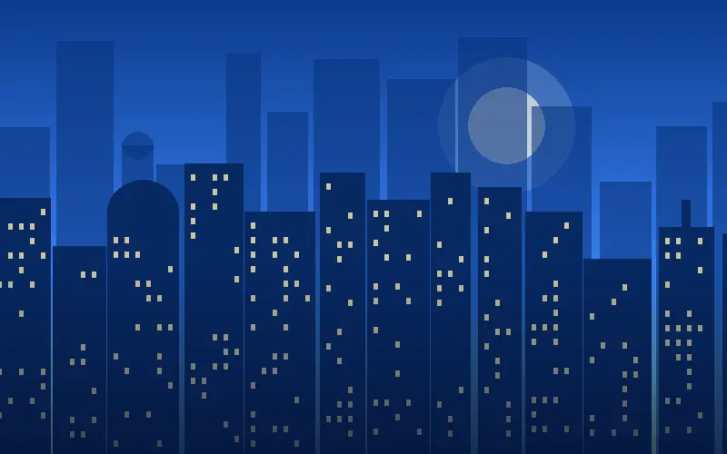Illustration of the Gaya skyline