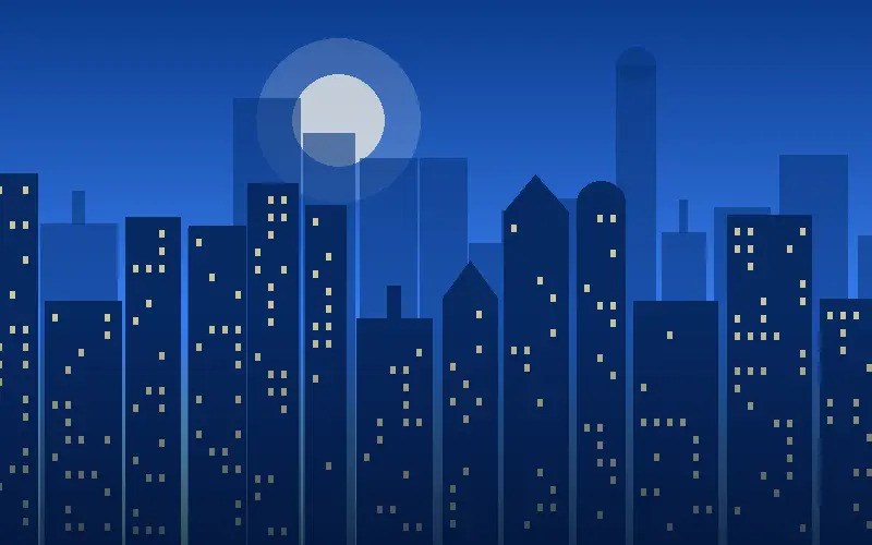 Illustration of the Ghaziabad skyline