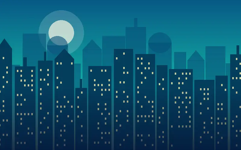 Illustration of the Indore skyline
