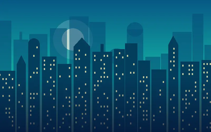 Illustration of the Itanagar skyline