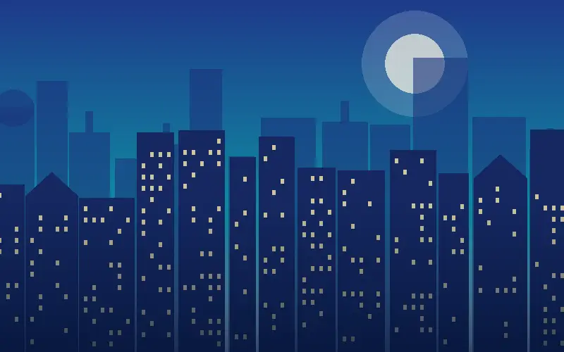 Illustration of the Jaipur skyline