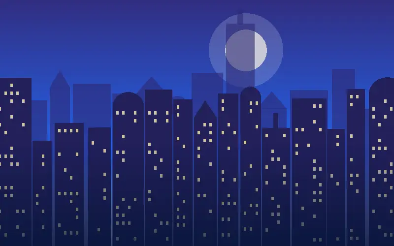 Illustration of the Noida skyline