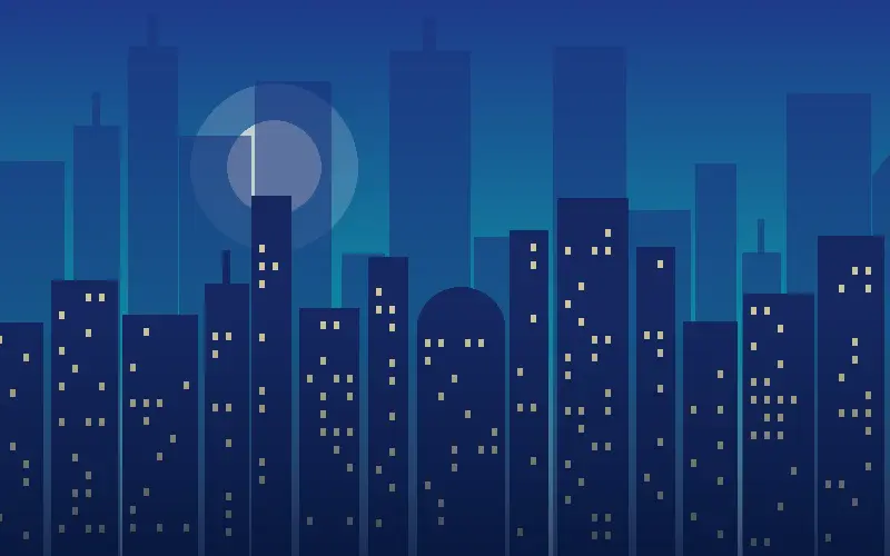 Illustration of the Varanasi skyline